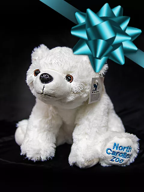 Small polar bear plush