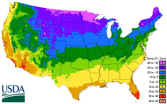 USDA Hardiness Zones