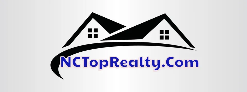 NC Top Realty dot com logo of two rooftops and a swoosh mark