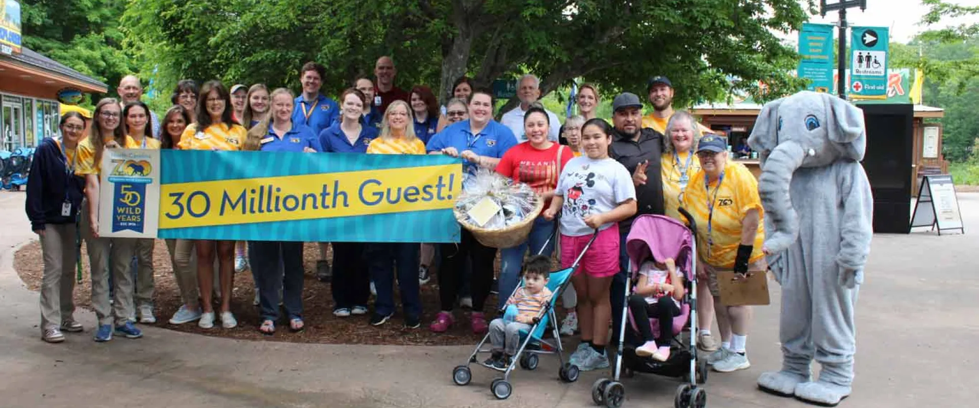 The North Carolina Zoo recently welcomed Maria Ines Perez, who became the 30 millionth guest since the site opened to the public in August 1974.