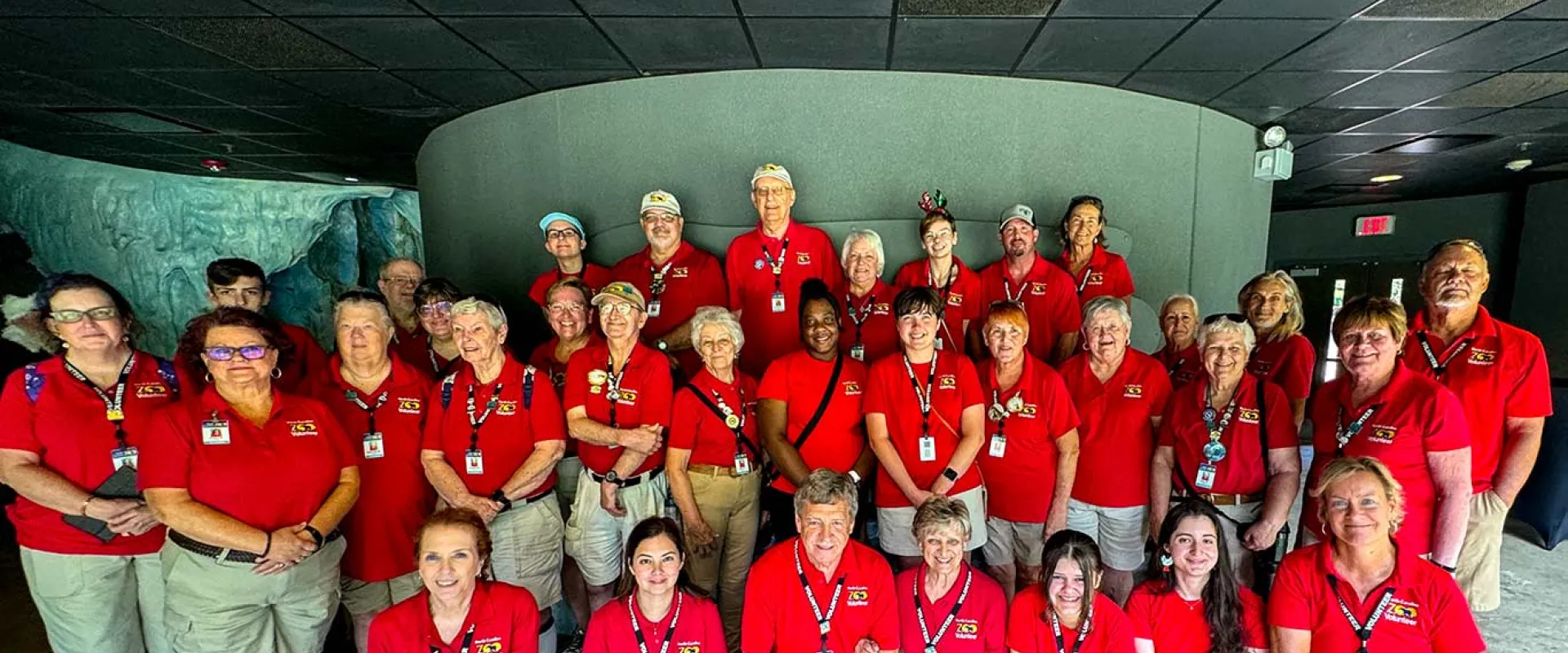 Large group of Zoo Volunteers