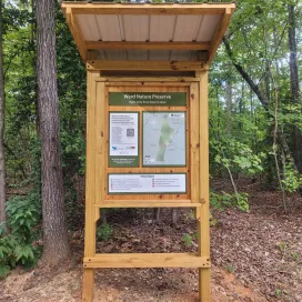 It may only be Monday, but we know you're already thinking about your weekend plans! 👀 Come celebrate National Trails Day with Zoo naturalists by hiking at Ward Nature Preserve! 🌲🥾
When: Saturday, June 7th from 10am - 2pm with free guided nature hikes at 11 am and 1 pm. 🕙
Where: 6526 Old NC Hwy 13, Asheboro, NC 27205 📍
The Ward Nature Preserve protects 323 acres of forested land at the headwaters of Bachelor Creek, just south of the Zoo. This property was purchased in 2010 with the intent to create a nature preserve to protect natural communities and provide opportunities for education and recreation. 🌳
Opened to the public in 2023, the Spring Trail is a 1.7-mile loop with two footbridges and scenic creek views. A second trail loop in the northern part of the preserve is under construction and expected to open in 2027. This beautiful preserve is brimming with wildlife and popular for birdwatching. 🦉🌼 Show your appreciation for natural areas and local trails by celebrating National Trails Day with us at the Ward Nature Preserve! 🐢🎉